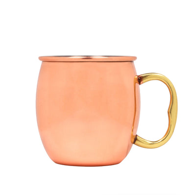 Kopparmugg med guldfärgat handtag 600 ml Barkonsult