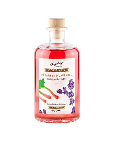 Rabarber & Lavendel Cordial 500ml Sandberg Drinks Lab